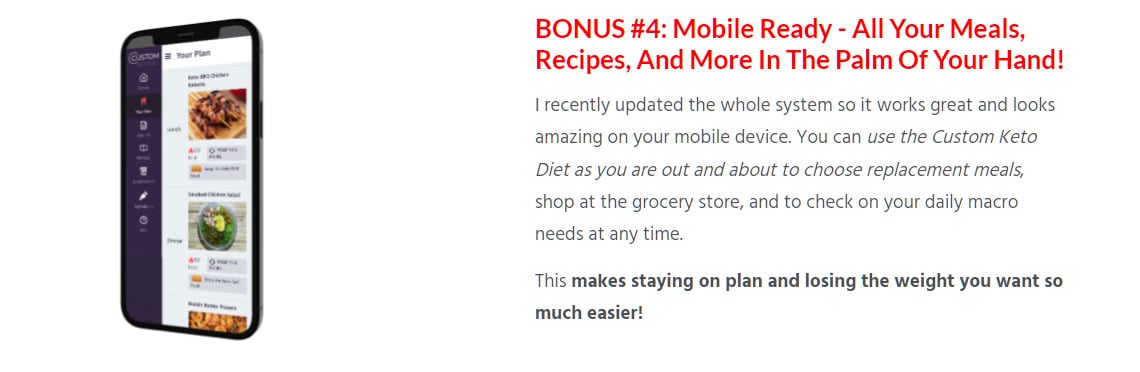 Custom Keto Diet bonus 4